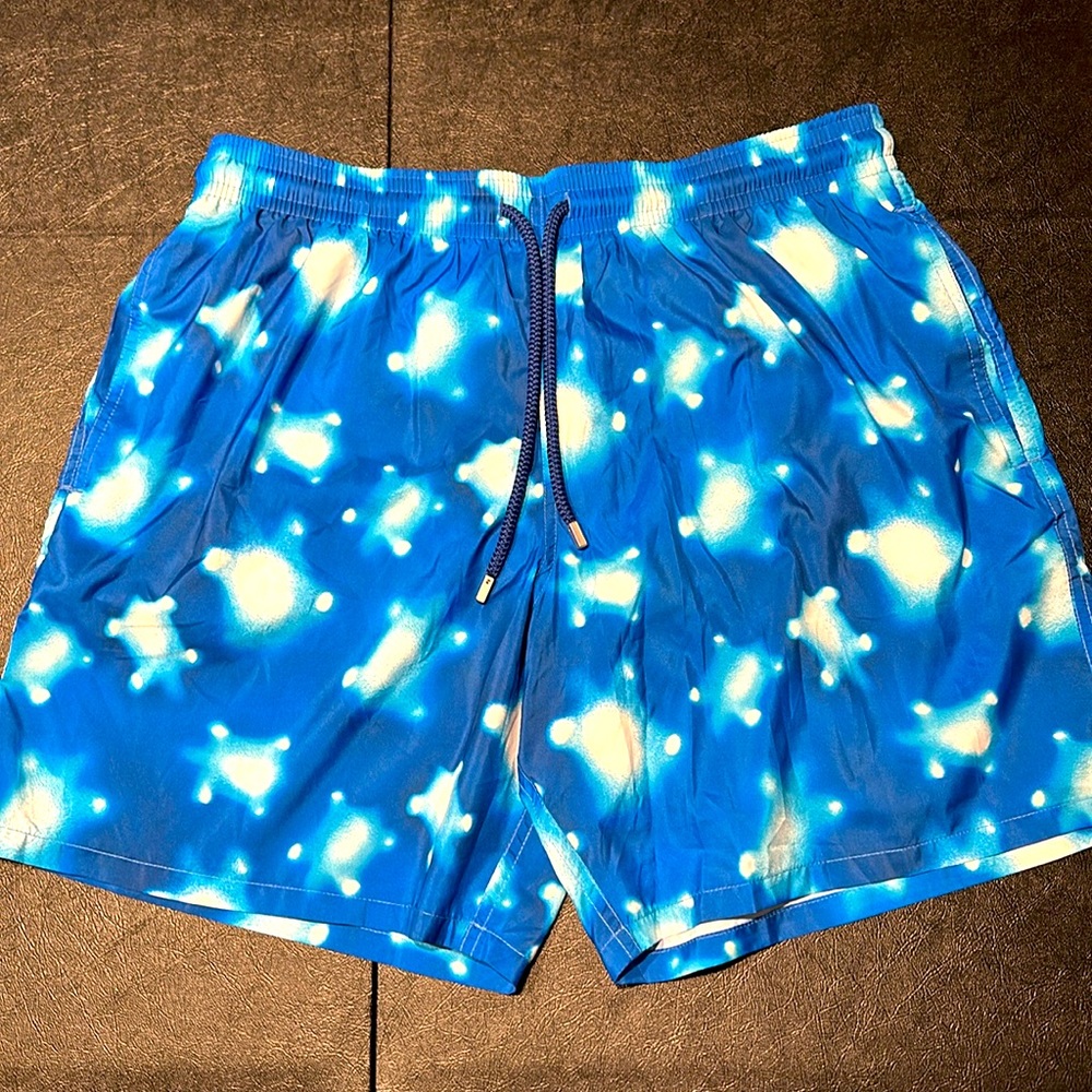 NEW: Never worn, Vilebrequin Swim Short Blurred Turtles. XXL